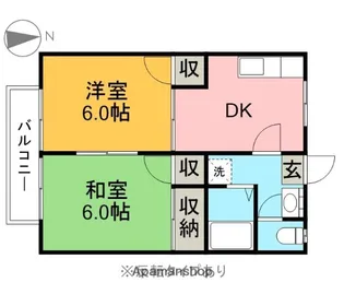 コーポセフィール【1階】の間取り