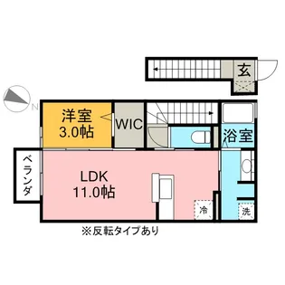 フォーゲルテラス ブラウⅠ【2階】の間取り