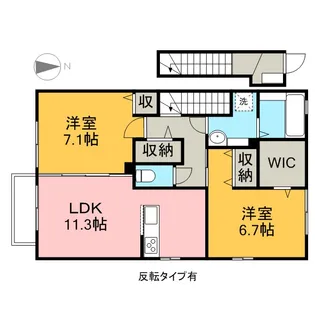 プランドール23【2階】の間取り