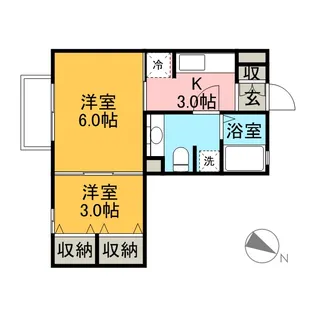 セジュールグリーン雅【207号室】の間取り