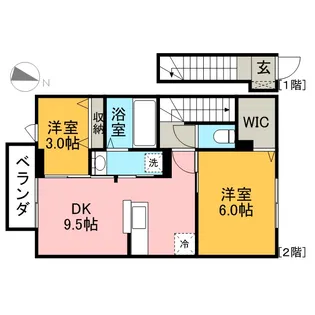 ソフィア桜 A【202号室】の間取り