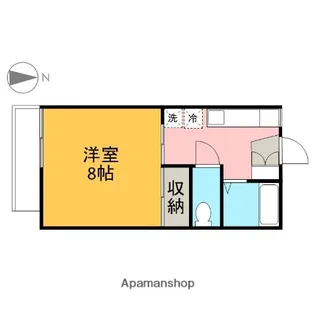 ジョイフル戸祭【205号室】の間取り