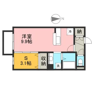 シェモア・パール【102号室】の間取り