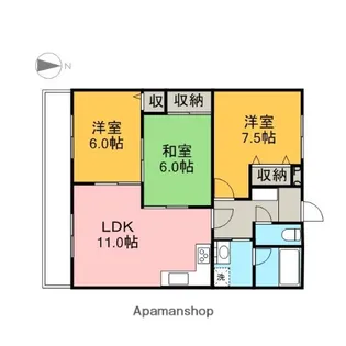 ブリックハウス【4階】の間取り