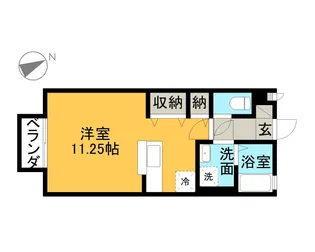 メゾンベール【205号室】の間取り