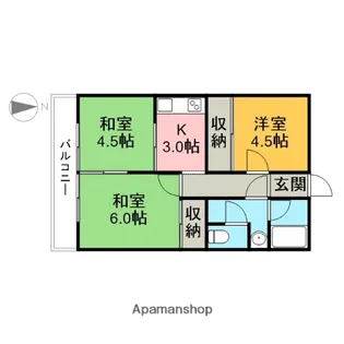 大柿ビル【201号室】の間取り