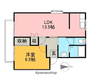 清住レジデンス【102号室】の間取り