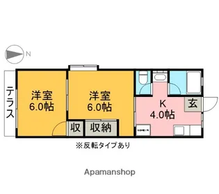 みとら【101号室】の間取り