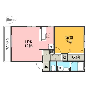 サニーウッド A【2階】の間取り