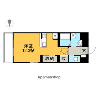 エソール陽東【5階】の間取り