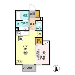 REVE・K【1階】の間取り