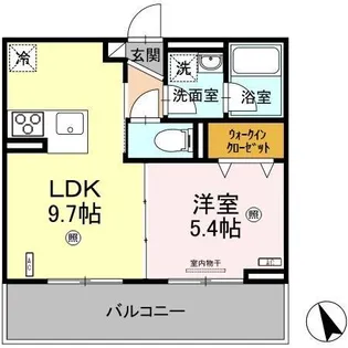 レフィナード【3階】の間取り