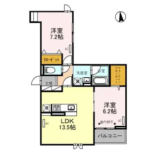 PRESSOーU【3階】の間取り