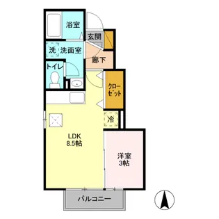 エスポワール海都 A【1階】の間取り
