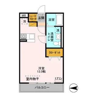 BIZ STAY宇都宮【3階】の間取り