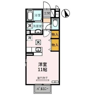 ハニーコート F【1階】の間取り
