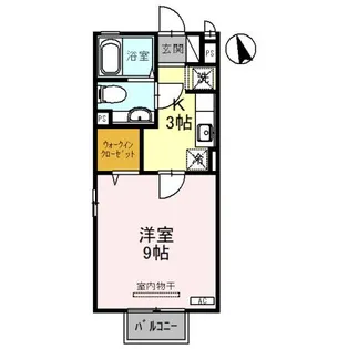 ハニーコート B【2階】の間取り