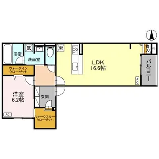 TORISIAS東宿郷【3階】の間取り