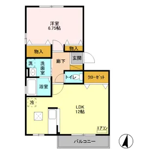 カサグランデ藤【1階】の間取り