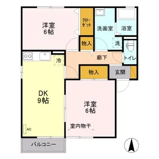 メゾンアーバン E【1階】の間取り