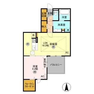 パルティール【1階】の間取り