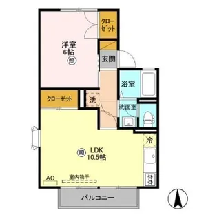 第3明清ハイツ A【1階】の間取り