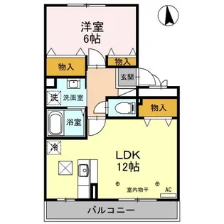 グレイスコート Y’S【1階】の間取り