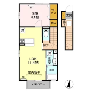 ロイヤルテラス【2階】の間取り