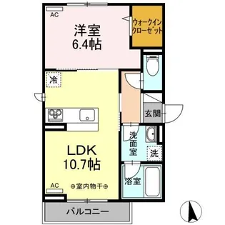 クオーレ【3階】の間取り