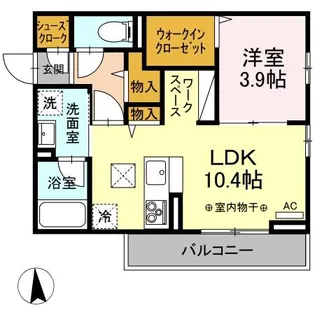 エストパル【1階】の間取り