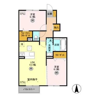 カーサ トラディシオン A【1階】の間取り