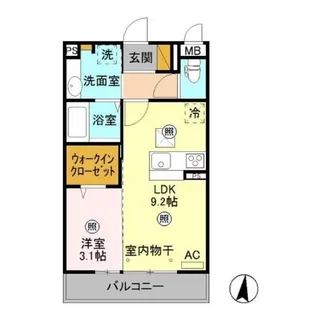 コンフィデンス【1階】の間取り