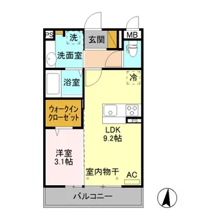 コンフィデンス【2階】の間取り