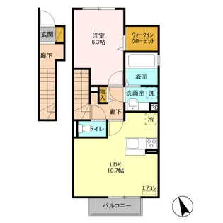 パークサイド50【2階】の間取り