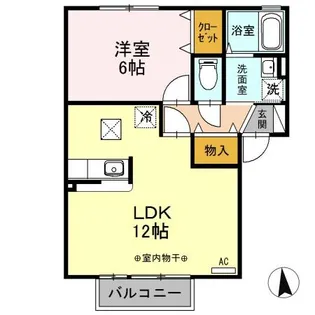 プラザハイツ A【1階】の間取り