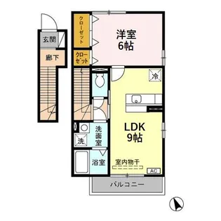 イーストヒルズ 七番館【2階】の間取り