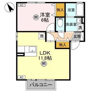 グリーンハイツ I【2階】の間取り