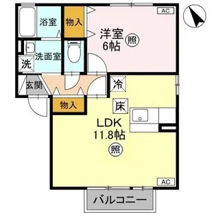 グリーンハイツ I【1階】の間取り