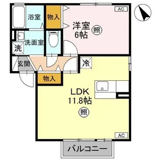 グリーンハイツ H【2階】の間取り
