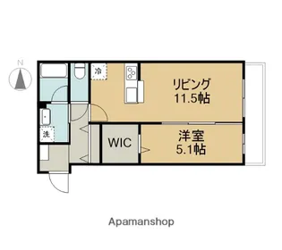 リトルランドⅢ【103号室】の間取り