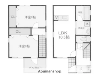 栃木県宇都宮市宿郷3丁目【一戸建】の間取り