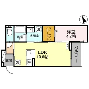 RE TORISIA南大通り【3階】の間取り