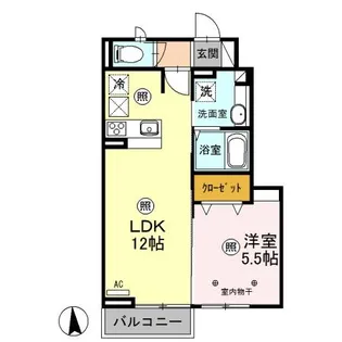 クレインIII【1階】の間取り