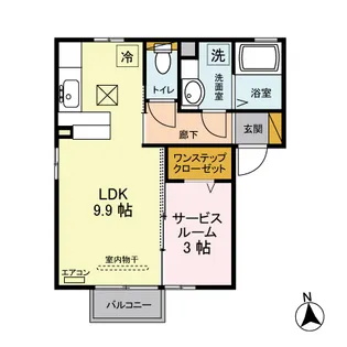 ハイツエスペランサ A【1階】の間取り
