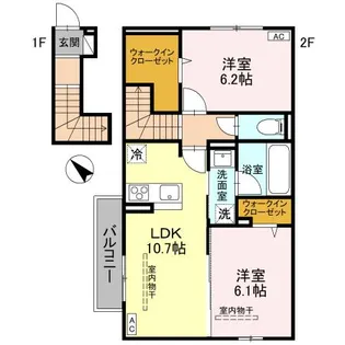 グランフルール【2階】の間取り