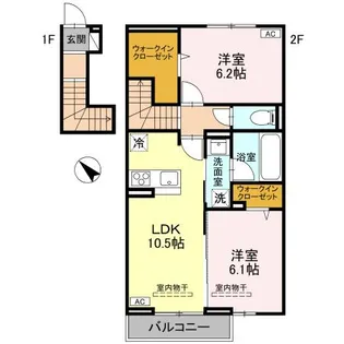 グランフルール【2階】の間取り