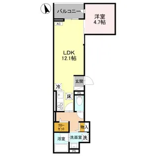 レジェンドワコー中央【1階】の間取り