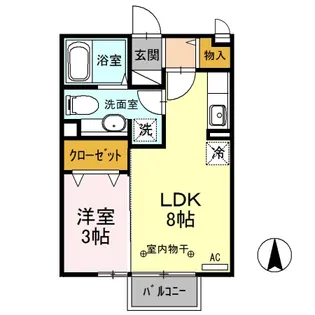 プレジール C【2階】の間取り