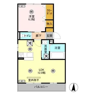 セジュール・オリヴィエ C【3階】の間取り