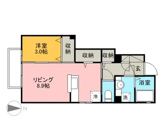 セジュール山口 5番館【101号室】の間取り